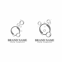 Bubble logo template vector icon illustration design