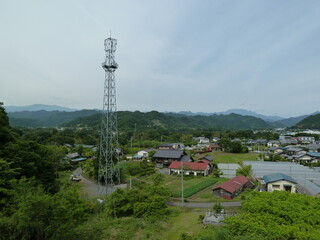 千束峠から見る小鹿野の街並み（埼玉県秩父郡小鹿野町）