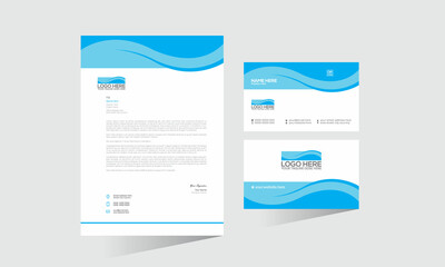 vector letterhead and business card