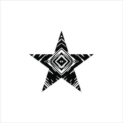 Abstract Star-Shaped for Icon, Symbol, Pictogram, Logo or Design Element. Vector Illustration