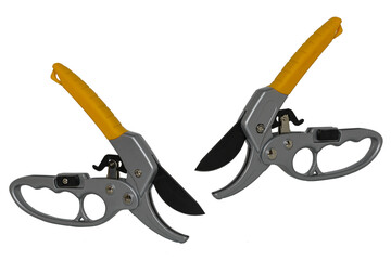 Pruning shears  isolated on a white background