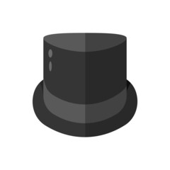 Vector Flat Design Top Hat. Simple Vector illustration