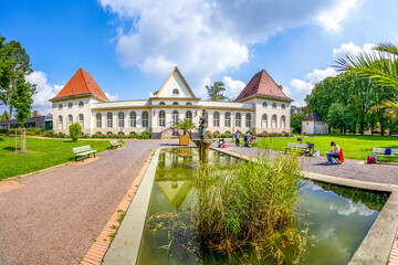 Öffentlicher Kurpark, Bad Kösen, Naumburg an der Saale, Sachsen Anhalt, Deutschland