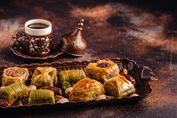 Traditional turkish, arabic sweets baklava