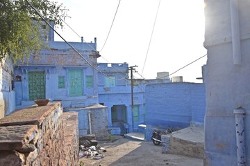 Fototapeta na wymiar THE BLUE CITY OF JODHPUR, INDIA