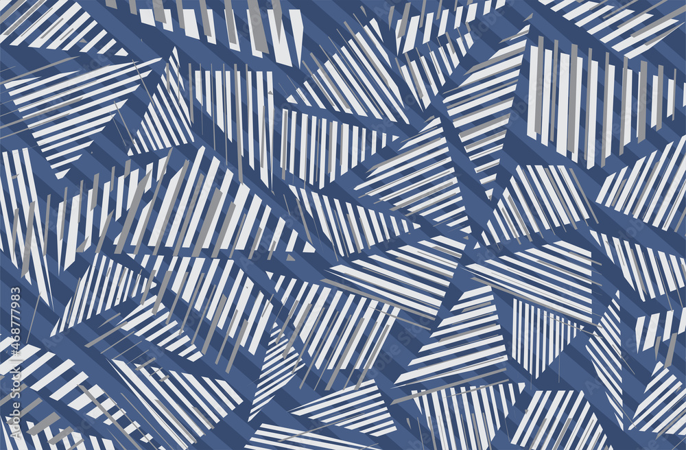 Poster abstract background with random striped triangle pattern