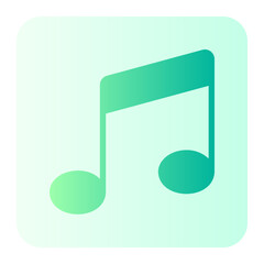 music note gradient icon