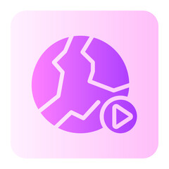 planet music gradient icon