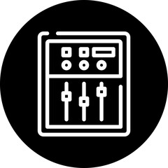 equalizer control glyph icon