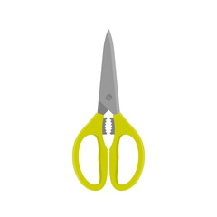 Scissors for kitchen or garden. Kitchen utensil and tool. Flat sryle. Isolated vector illustration