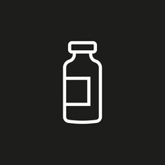 vaccine icon isolated on blank background. vector illustration