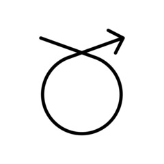 Line Icon Arrow, Direction, Design, Web In Simple Style. Vector sign in a simple style isolated on a white background. Original size 64x64 pixels.