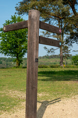 sign in a park