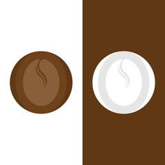 coffee bean icon vector