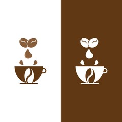 coffee bean icon vector
