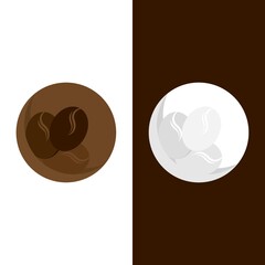 coffee bean icon vector