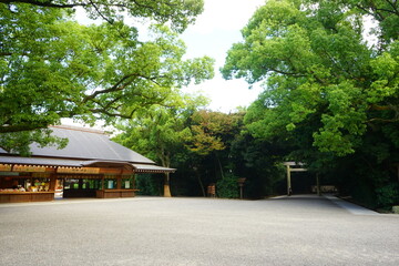 Atsuta Shrine or Atsuta-jingu in Nagoya, Aichi, Japan - 日本 愛知県名古屋市 熱田神宮