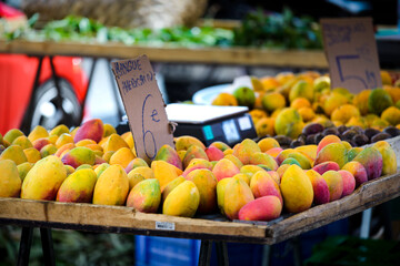 Mangos, Saint Paul market place, Reunion Island