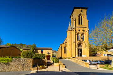 Center of the village of Theizé in Beaujolais