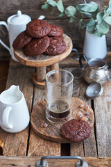 cup of coffee and cookies