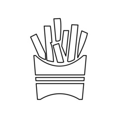 fast food icons, vector illustration