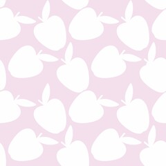 Seamless fruit pattern with apples for gifts