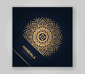 Creative Luxury Golden Mandala Art Template
