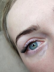 close up of eye