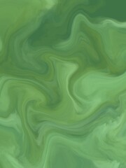 The banner with a wavy emerald green background, an abstract background with a texture drawn in the style of fluid art.