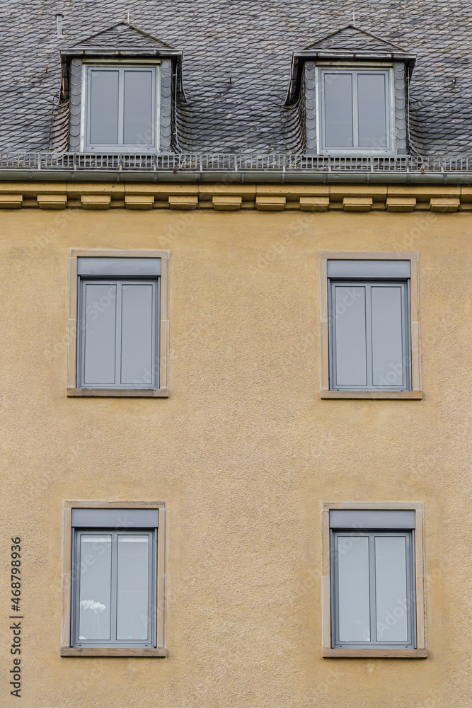 Canvas Prints Vertical shot of a residential building