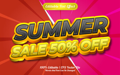 Summer sale text effect