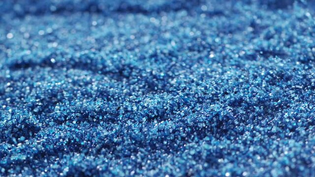 beautiful slow motion of crystal sand bursting