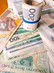 NARODOWY BANK POLSKI 500 ZŁOTYCH GOTÓWKA finanse zysk inflacja - obrazy, fototapety, plakaty