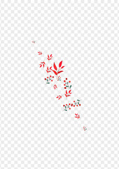 Green Berries Background Transparent Vector. Leaves Isolated Card. Burgundy Leaf. Pink Foliage Paper. Dead Frame.