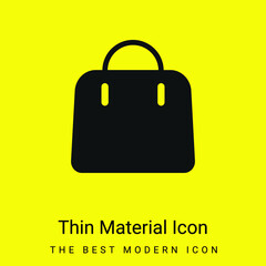 Big Hand Bag minimal bright yellow material icon