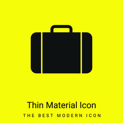 Black Baggage Tool minimal bright yellow material icon