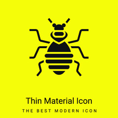 Bedbug minimal bright yellow material icon