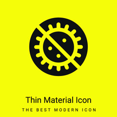 Antibiotic minimal bright yellow material icon