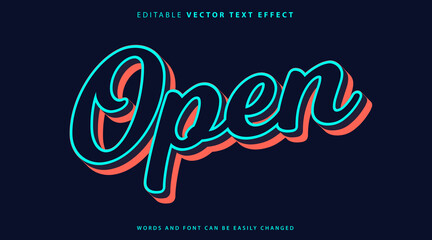 Fully Editable Text Effect Style