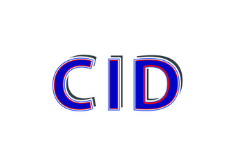 CID letter logo and icon design template