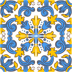 Floral portuguese azulejos