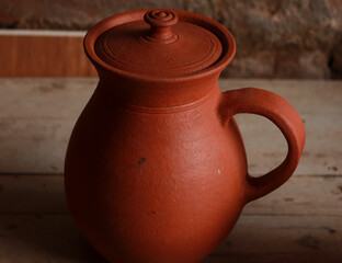 Hand-made earthenware water jars
