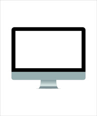 Fototapeta premium lcd monitor isolated on white