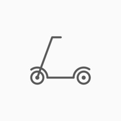 scooter icon, vehicle vector, transport illustration