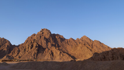 Sharm El Sheikh mountains in the Bedouin desert. Sinai peninsula