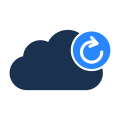 Cloud backup Isolated Vector icon which can easily modify or edit

