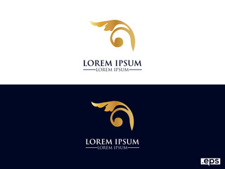  luxury logo. luxury flowers logo gold vector design. King crown logo vector image.svg