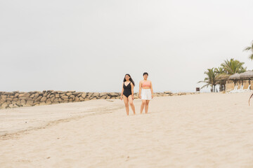 Sisters enjoying a great day at the beach.