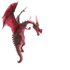 dragon cartoon in a white background