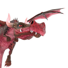 dragon cartoon in a white background
